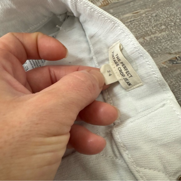 Madewell The Perfect Vintage Crop Jean Tile White AJ193 - Picture 8 of 10